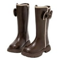thumbnail image 1 of MEZZALL Child Winter Girls Knee High Boots Fashionable With Comfortable Fit And Durable Sole Design Holiday Outdoor Solid Color Shoes, 1 of 7