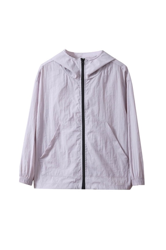 Children Casual Fashion Solid Color Unisex Sun Clothing Jacket Coats Tops (2 16 Years ) Leisure Toddler Wear
