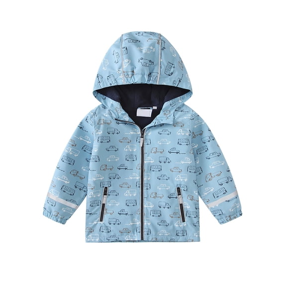 MEZZALL Children Coats Style Tops Autumn All Weather Jackets Long Sleeve Baby Jackets Long Sleeve Outdoor Raincoats For 1-10 Years Old Lovely Toddler Cartoon Clothing