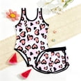 thumbnail image 1 of MEZZALL Children Girls Swimwear Two Piece Toddler Big Kids Swimsuit With Shorts Cute Summer Heart Print Beach Bathing Lovely Bathing Suit Beachwear, 1 of 6