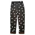 thumbnail image 1 of MEZZALL Children Plush Thermal Pants Girls Casual Leggings Fashion Slim Fit Pants For Babies, Black, 7-8 Years, 1 of 3