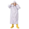 thumbnail image 1 of MEZZALL Children Raincoat With School Bag And Hood Boys Girlss Students Children Solid Color Long Raincoat Stylish Child Dailywear, 1 of 4