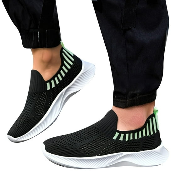 MEZZALL Children Shoes Breathable Mesh Casual Slip On Sneakers Stylish Toddler Baby Wear 5 Y-6 Y