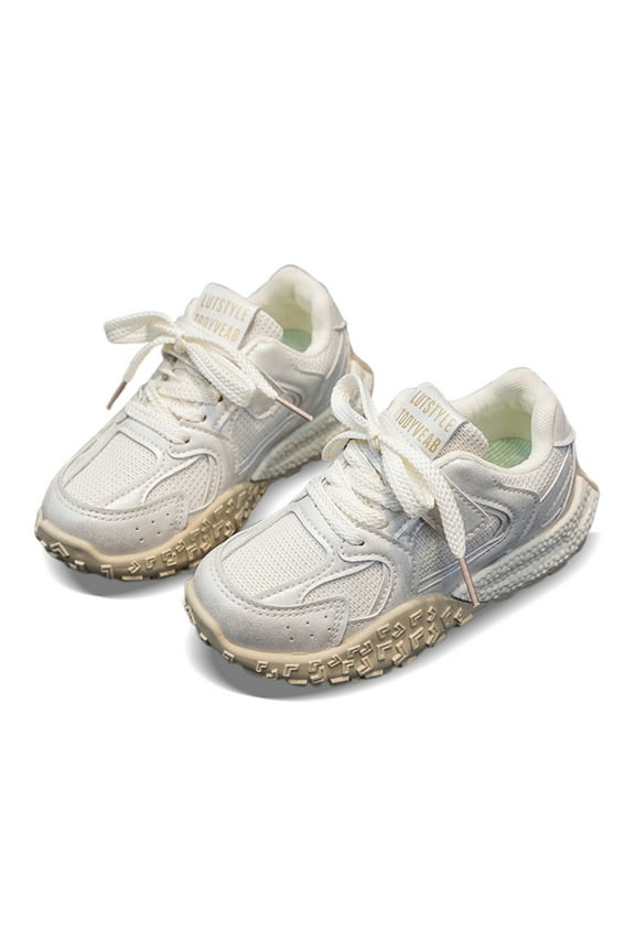 Children Sneakers Sports Shoes 2025 Autumn New Girls Mesh Casual Shoes Boys Shoes Breathable And Lightweight Little White Shoes Infants Toddler Footwear Boho / 26