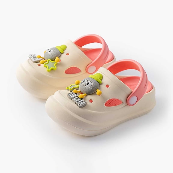 MEZZALL Children Summer Clog Shoes Boys Girls Garden Shoes For Outdoor Wear Toddler Kids Closed Toe Sandals Breathable Prewalker