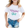 thumbnail image 1 of MEZZALL Children T-Shirt Fashionable Casual Letter Round Neck Short Sleeved Tops Fashionable Toddler Blouses Clothing, 1 of 3