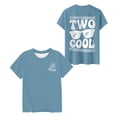 thumbnail image 1 of MEZZALL Children T-Shirt Fashionable Casual Letter Round Neck Short Sleeved Tops Relaxed Fit Toddler Blouses Clothing, 1 of 2