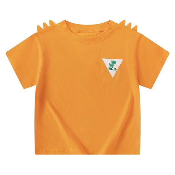 MEZZALL Children's O-Neck Short Sleeve T-Shirts Cartoon Dinosaur Summer Baby Tshirts Tee Tops 4-5 Years Trendy Kids Wear