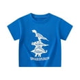 thumbnail image 1 of MEZZALL Children's O-Neck Short Sleeve T-Shirts Cartoon Dinosaur Summer Baby Tshirts Tee Tops 5-6 Years Soft Baby Wear, 1 of 9