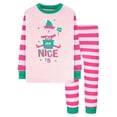 thumbnail image 1 of MEZZALL Christmas Kids Pajamas Sets Festive Holiday Family Matching Sleepwear For Children Boys Girls Cozy Soft Flannel Nightwear Crew Neck Long Sleeve Tops And Pants Stylish Homewear, 1 of 2
