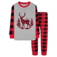 thumbnail image 1 of MEZZALL Christmas Kids Pajamas Sets For Girls Boys Festive Holiday Family Matching Sleepwear Night Soft Cozy Flannel Nightwear Crew Neck Long Sleeve Tops And Pants Holiday Homewear, 1 of 2
