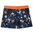 thumbnail image 1 of MEZZALL Cute Cartoon Breathable Boys Swim Trunks Swimwear For Kids Comfortable Square Leg Swimming Shorts For Boys Ages 4 12, Orange, 9-11, 1 of 3