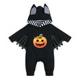 thumbnail image 1 of MEZZALL My First Halloween Outfits O-neck Baby Boy Girl Pumpkin Clothes Bat Clothes Hoodie Romper Playsuit Jumpsuits Toddler Festival Clothes Birthday / 9-12 Months, 1 of 3