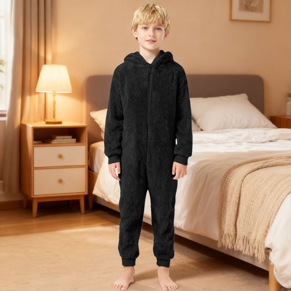 MEZZALL Full Romper Jumpsuit Toddler Boys Girls Winter Warm Onesie Baby Kids Indoor Outdoor Soft Long Sleeve O-Neck Spring Child One-Pieces