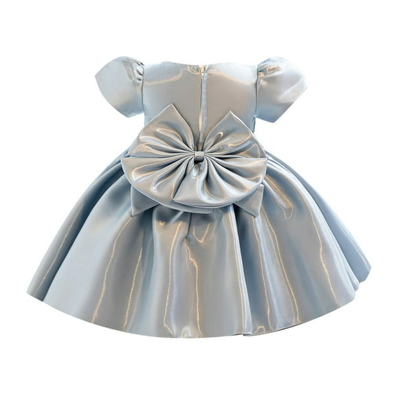 MEZZALL Girl Bowknot Tutu Dress For Kids Baby Wedding Bridesmaid Birthday Party Pageant Dresses Cute Toddler Baby Wear 18-24M