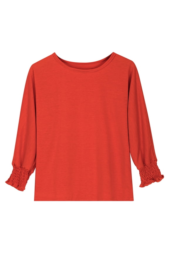 Girls 3/4 Sleeve T Shirts Summer Cute Crewneck Basic Tees Ruffle Casual Blouse For Kids Stylish Toddler Baby Wear 9-10Y