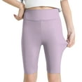 thumbnail image 1 of MEZZALL Girls Athletic Shorts Leggings Kids Dance Running Yoga Pants Shorts Workout Dance Tights Fifth Pants Shorts Breathable Toddler Dailywear, Purple, 3-4 Years, 1 of 5