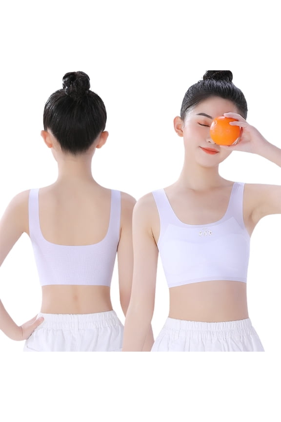 Girls Bra Early Development Comfortable And Flexible Children Camisole And Bra Teen For Everyday Wear And Activity Lovely Toddler Cartoon Clothing