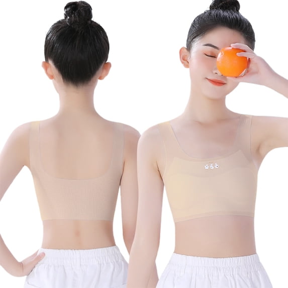 MEZZALL Girls Bra Early Development Comfortable And Flexible Children Camisole And Bra For Everyday Wear And Activity Lovely Toddler Cartoon Clothing