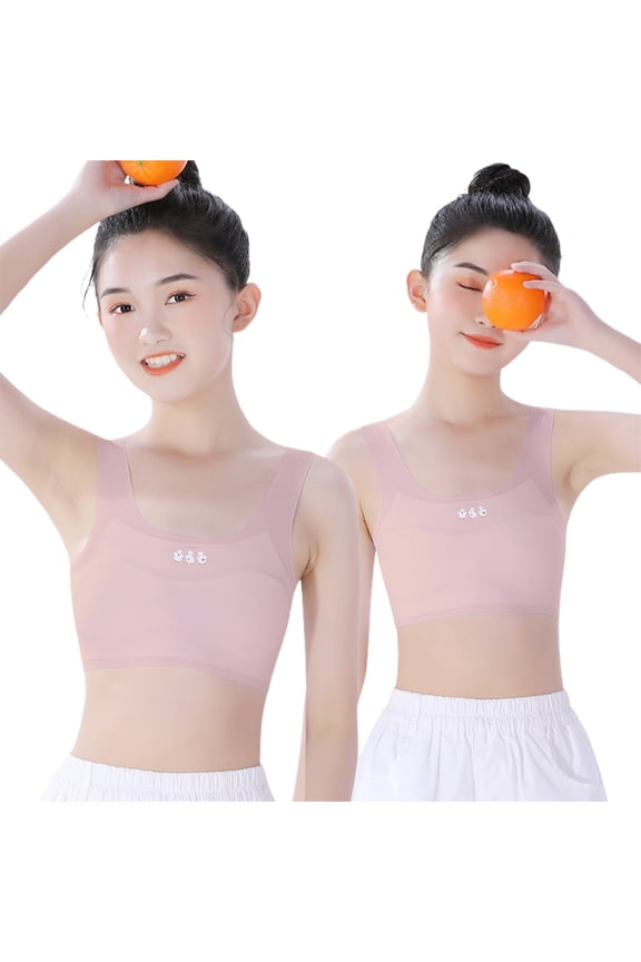 Girls Bra Early Development Comfortable And Flexible Children Camisole And Bra Teen For Everyday Wear And Activity Soft Toddler Cartoon Clothing