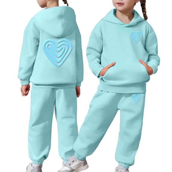 MEZZALL Girls Casual Floral Print Sweatshirt Tops Hoodie Trousers Pants Sets Fashionable Two Piece Outfits Kids Comfortable Daily Wear Toddler Athleisure Holiday Long Sleeve Clothing Sets