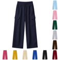 thumbnail image 1 of MEZZALL Girls Casual Pull On Pants Soft Stretchable Everyday Trousers With Elastic Waistband For Play Comfortable School Outdoor Wear, 13-14 Years, 1 of 6