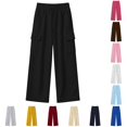 thumbnail image 1 of MEZZALL Girls Casual Pull On Pants Soft Stretchable Everyday Trousers With Elastic Waistband For Play Comfortable School Outdoor Wear, 9-10 Years, 1 of 6