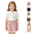 thumbnail image 1 of MEZZALL Girls Casual Summer Shorts Soft Breathable Lightweight Shorts For Toddler Kids Daily Wear, 1-2 Years, 1 of 5