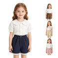 thumbnail image 1 of MEZZALL Girls Casual Summer Shorts Soft Breathable Lightweight Shorts For Toddler Kids Daily Wear, 5-6 Years, 1 of 7