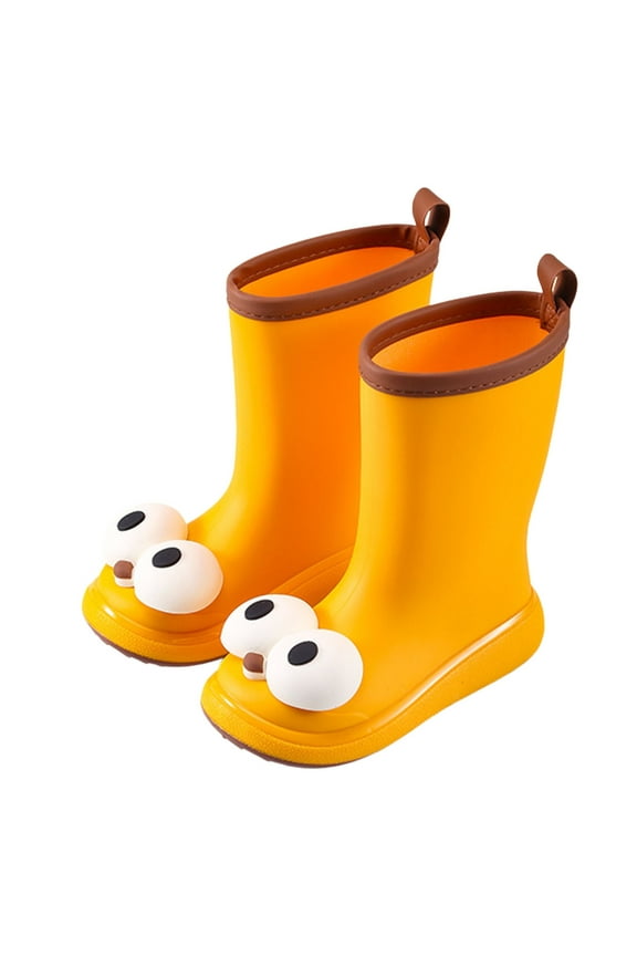 Girls Cute Rain Boots Shoes For Kids Cute Cartoon Big Eye Design Lightweight Comfortable Soft Sole Rainy Days Summer Fall Infants Toddler Footwear Breathable / 5.5-6 Years