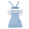 thumbnail image 1 of MEZZALL Girls Dresses For Everyday Play And Outings Ruffled Sleeve T-Shirt Maxi Dress For Little Girls Recommended For Ages 6 Months To 3 Years For Spring Summer 6-12 Months Stylish Baby Sundress, 1 of 4