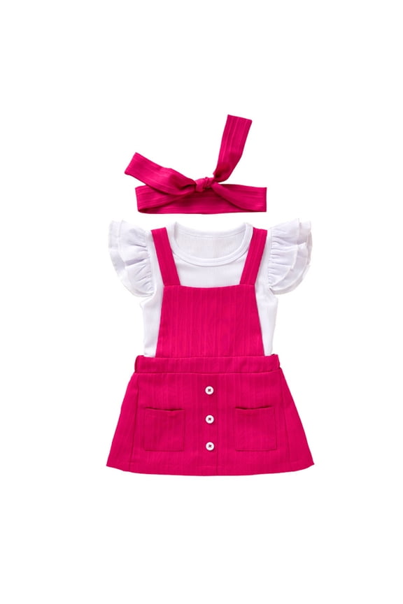 Girls Dresses For Everyday Play And Outings Ruffled Sleeve T-Shirt Maxi Dress For Little Girls Recommended For Ages 6 Months To 3 Years For Spring Summer 6-12 Months Comfort Kids Sundress