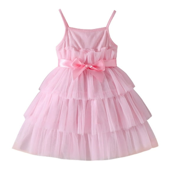 MEZZALL Girls Dresses For Parties Casual Wear And Spring Summer Outings Comfortable And Stylish Sleeveless Dress For Toddlers For Ages 0 3 Versatile Baby Wear