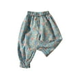 thumbnail image 1 of MEZZALL Girls Floral Print Casual Pants Long Comfortable Breathable Outdoor Play Trousers For Toddler Kids Age 3-14 Years Cozy Baby Wear, 1 of 3