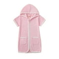 thumbnail image 1 of MEZZALL Girls Hood Romper And Jumpsuit For Kids Versatile Swimwear Cover Up For Bath And Beach Stylish And Comfortable Outfits Infants Toddler Beachwear Soft / 5-6 Years, 1 of 7