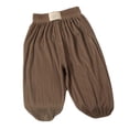 thumbnail image 1 of MEZZALL Girls Ice Silk Pants Elastic High Waisted Casual Trousers For Kids Summer Flowy Stretchy Pants Trendy Toddler Baby Wear 3-4Y, 1 of 3