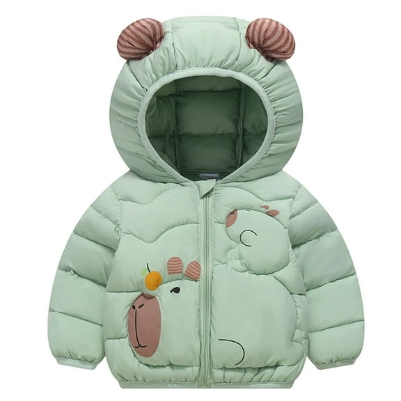 MEZZALL Girls Down Jackets Kids Winter Coats With Heating Lightweight Warm Coats Long Sleeve For Toddler Girls Boys Outdoor Everyday Relaxed Fit Baby Dailywear