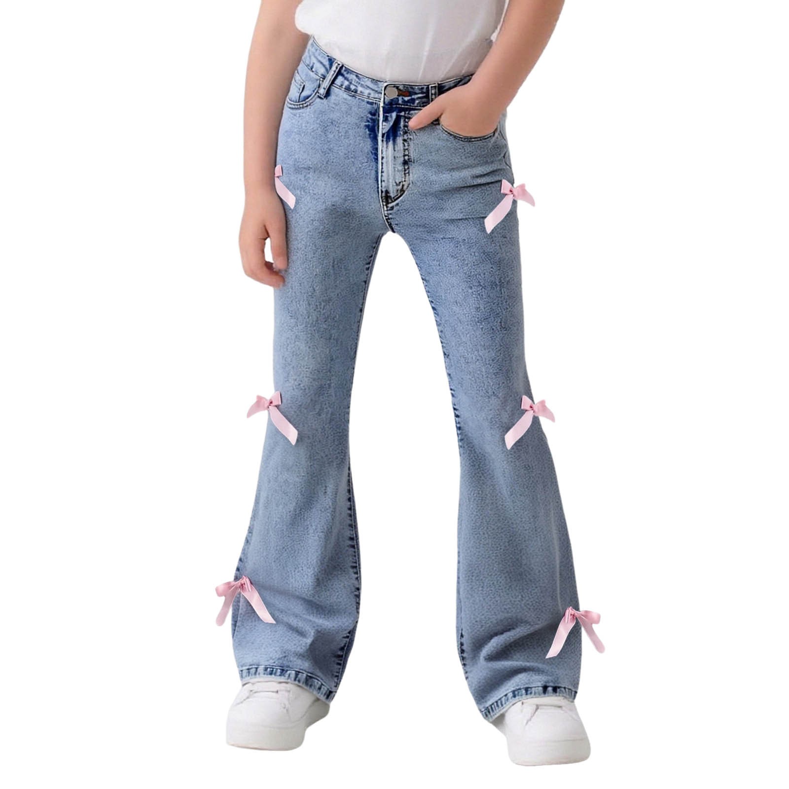 Plus Size Jeans Bootcut Girls Jeans Wide Leg Baggy Loose Denim Pants Plus Size Jeans Bootcut Girls Jeans Wide Leg Baggy Loose Denim Pants