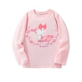 thumbnail image 1 of MEZZALL Girls Long Sleeve Tops Cute Round Neck Printed Shirts For Toddler Kids Comfortable Casual Tees For Everyday Wear Soft Clothing, 1 of 9