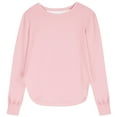 thumbnail image 1 of MEZZALL Girls Milk Silk Long Sleeve Tops Breathable Soft Blouse Versatile Solid Color Tee Toddler Baby Slim Fit Shirt Boho Teen Dailywear, 1 of 4