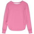 thumbnail image 1 of MEZZALL Girls Milk Silk Long Sleeve Tops Breathable Soft Blouse Versatile Solid Color Tee Toddler Baby Slim Fit Shirt Breathable Teen Dailywear, 1 of 4