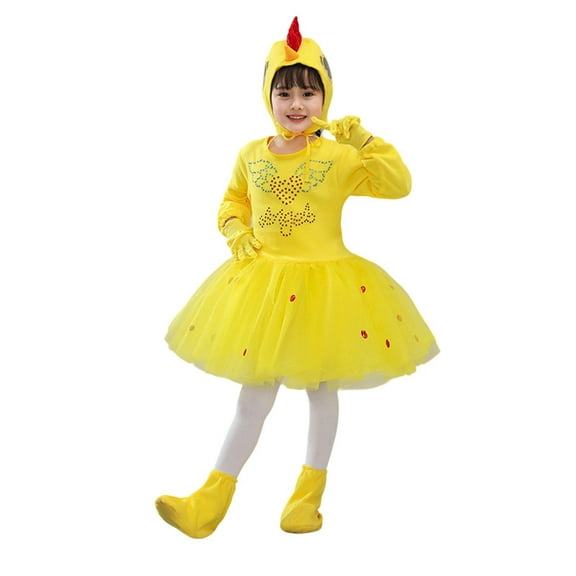 MEZZALL Girls O-Neck Performance Dress Sets With Hat Gloves Shoes For Dance Recital Party Summer Outfits Infants Toddler Footwear Holiday / 6-7 Years