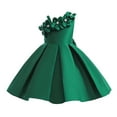 thumbnail image 1 of MEZZALL Girls One Shoulder Dress Chiffon Smocked Ruffles Sleeveless Flowy Party Dresses for Kids 4-13Y, 1 of 5