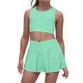 thumbnail image 1 of MEZZALL Girls Outfits Sets Toddler Playwear Active Summer Outfits Vest Romper Casual Sports Clothes For Kids 4-7 Comfortable Stretchy Waist Dailywear Birthday / XL, 1 of 9