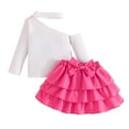 thumbnail image 1 of MEZZALL Girls Outfits Sets Toddler Summer Casual Tops With Layered Skirt Breathable Outfits For Baby 1-4 Years Old Comfortable Playwear Soft Baby Dailywear, 1 of 9