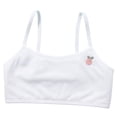 thumbnail image 1 of MEZZALL Girls' Puberty Plain Color Mesh Thin Style Sports Bra Sports Bra Sports Tops 9-10 Years Lovely Kids Wear, 1 of 3