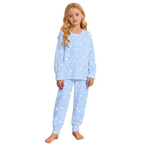 MEZZALL Girls Sketching And Coloring Playful Star Printed Outfit Sets Comfortable Long Sleeve Hoodie And Pants Art Activity Wear Children Versatile Outfit Sets Casual Everyday Basics