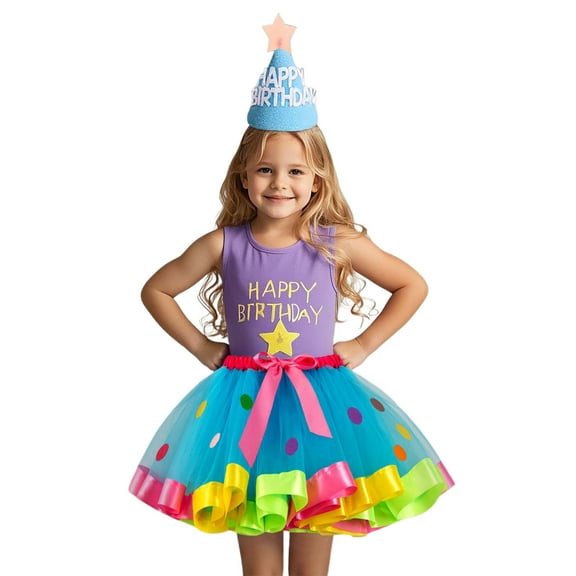 MEZZALL Girls Skirts With Polka Dot Print Mesh Layered Tutu Skirt For Toddler Kids Casual Beach School Party Outfit Spring Summer Wear Soft Baby Wear