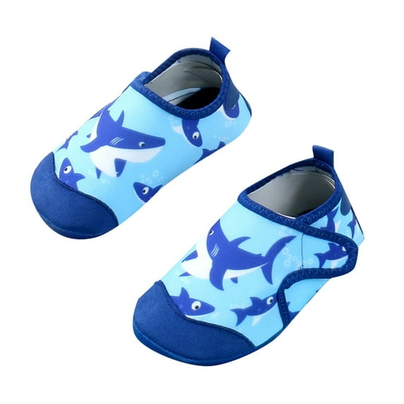 MEZZALL Girls Sneakers For Toddlers Soft Sole Non- Quick Drying Beach Shoes With Prints Easy Closure For Everyday Wear Breathable Baby Wear