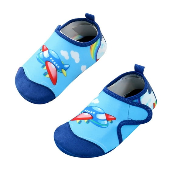 MEZZALL Girls Sneakers For Toddlers Soft Sole Non- Quick Drying Beach Shoes With Prints Easy Closure For Everyday Wear Soft Baby Wear